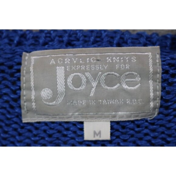 Joyce Vintage 80's Bow Tie Sweater-Wool Angora-Medium-Beaded-Chunky - Picture 4 of 8